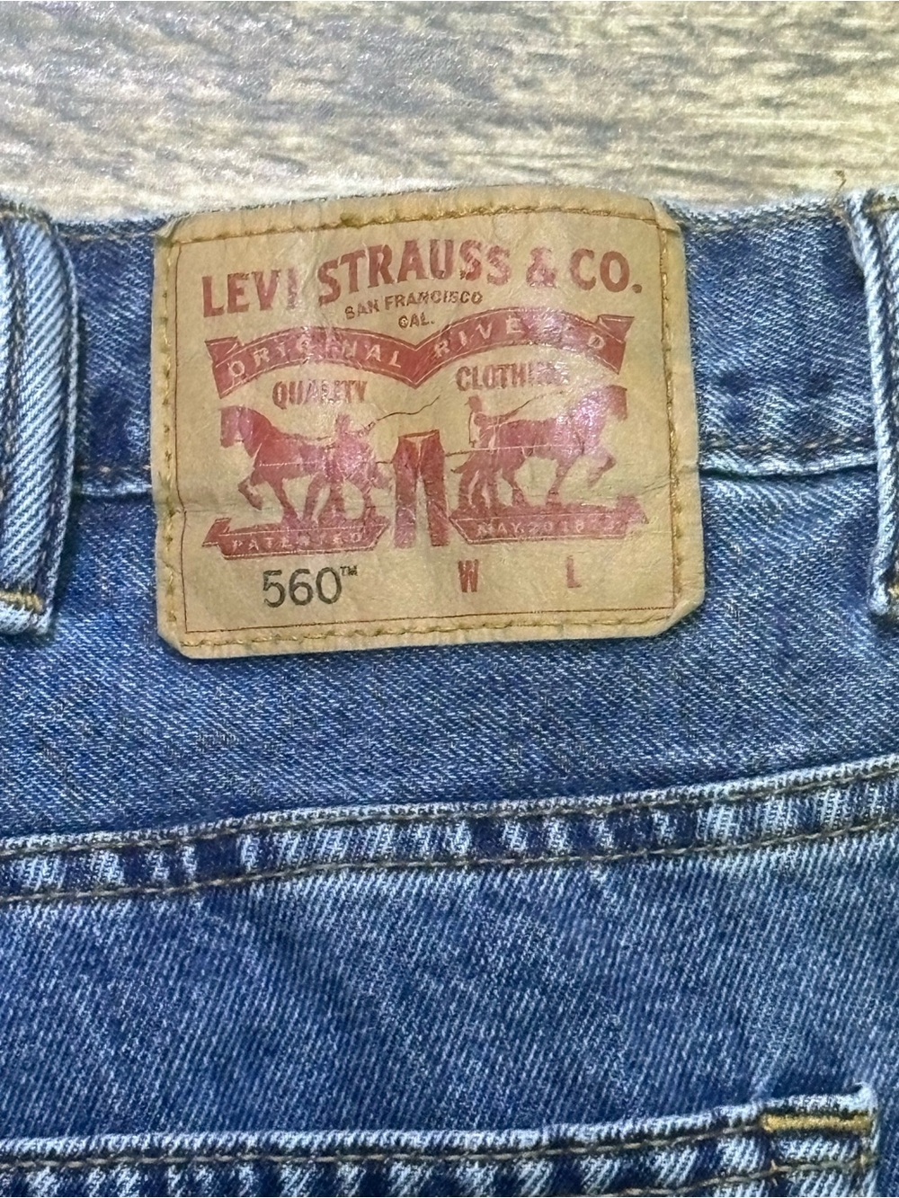 Levi's 560 Relaxed Fit Jeans in Classic Blue Denim